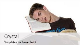  Presentation with anxiety - Presentation design enhanced with test anxiety - young student when learning background and a  colored foreground