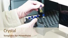  Presentation with laboratory microbiology - PPT layouts having test at pharmacy microbiology background and a lemonade colored foreground