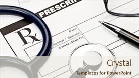  Presentation with prescription - Amazing PPT layouts having test dog - blank veterinarian prescription form backdrop and a sky blue colored foreground