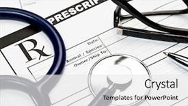  Presentation with prescription - Beautiful PPT layouts featuring test dog - blank veterinarian prescription form backdrop and a white colored foreground