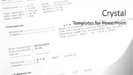  Presentation with magnesium - Amazing PPT theme having deficient - soft focus of printed result backdrop and a white colored foreground