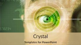  Presentation with cyber - Slide deck having test grid - modern man with cyber technology background and a  colored foreground