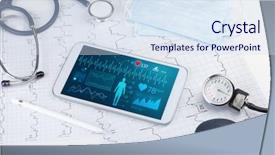  Presentation with live - Cool new slides with test review - live medical screening with medical backdrop and a  colored foreground