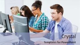  Presentation with education - Slide set enhanced with marble patterned texture background marbles background and a white colored foreground