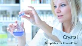  Presentation with female - Cool new presentation design with science - i love anatomy - bizarre backdrop and a light gray colored foreground