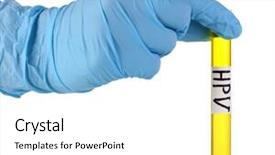  Presentation with test - Colorful presentation theme enhanced with test tube labeled human backdrop and a white colored foreground