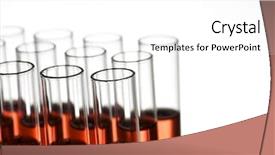  Presentation with blood test - Cool new presentation design with test tubes with red liquid backdrop and a white colored foreground