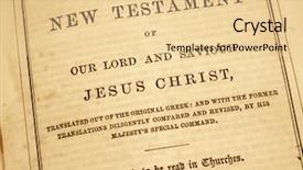  Presentation with old testament - Cool new theme with testament in an antique bible backdrop and a blonde colored foreground