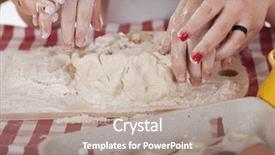  Presentation with caring hands - Audience pleasing PPT theme consisting of testicles - caring hands mother helping her backdrop and a coral colored foreground