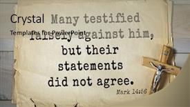  Presentation with bible verses - Slide set consisting of testify - top-350 bible verses from mark background and a mint green colored foreground