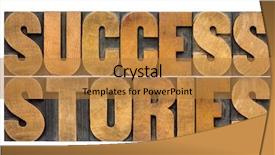  Presentation with success stories - Theme with testimony - success stories word abstract background and a gold colored foreground