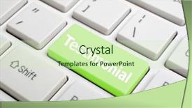  Presentation with keyboard - Slides having testimony - testimonial on keyboard background and a soft green colored foreground