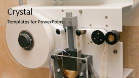  Presentation with scientific - Colorful theme enhanced with testing information technology - scientific writing down device backdrop and a soft green colored foreground