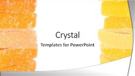  Presentation with jelly - Presentation theme with testis - testy jelly candies isolated background and a  colored foreground