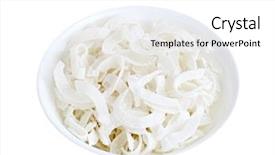  Presentation with lunar - Presentation design consisting of tet holiday - homemade coconut candy for lunar background and a white colored foreground