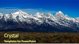  Presentation with teton - Presentation featuring teton mountain range rugged background and a wine colored foreground
