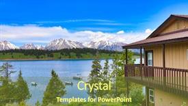  Presentation with teton - Presentation design featuring teton national park offer spectacular background and a tawny brown colored foreground