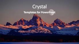  Presentation with glow - PPT theme with tetons tetons mountains rugged background and a gray colored foreground
