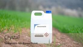  Presentation with diseases - Presentation theme having tetraconazole-systemic-fungicide-used background and a coral colored foreground