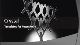  Presentation with doll paper - PPT theme enhanced with tetraeder - one paper doll supporting several background and a dark gray colored foreground