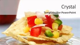  Presentation with tortilla - Cool new theme with tex mex - freshly made tortilla chips backdrop and a  colored foreground