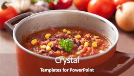  Presentation with mexican chili - Presentation consisting of tex mex - mexican chili con carne background and a tawny brown colored foreground