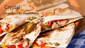  Presentation with hydroponics vegetables hydroponic vegetable - Beautiful PPT layouts featuring tex mex - tortilla with vegetables backdrop and a yellow colored foreground