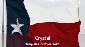  Presentation with flapping - Presentation theme consisting of texas flag flapping background and a wine colored foreground