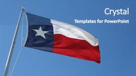  Presentation with texas flag - Amazing slides having texas flag backdrop and a teal colored foreground