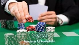  Presentation with care for people - Slides enhanced with texas hold em - casino gambling poker people background and a ocean colored foreground