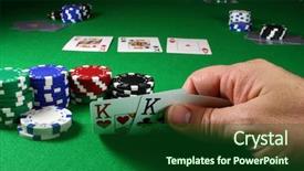  Presentation with kings - Cool new theme with texas hold em - game - pocket kings deep backdrop and a forest green colored foreground