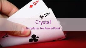 Presentation with poker tournament - PPT layouts having texas hold em - poker table background and a lemonade colored foreground