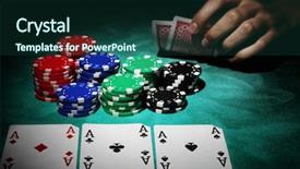  Presentation with texas - Beautiful presentation featuring texas hold em - poker backdrop and a tawny brown colored foreground
