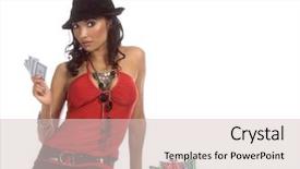  Presentation with sexy santa woman red - PPT layouts featuring texas hold um poker generic background and a lemonade colored foreground