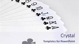  Presentation with texas holdem - PPT layouts with texas holdem - cards isolated on white background and a  colored foreground