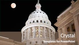  Presentation with texas state flag - Presentation with texas state capitol building background and a coral colored foreground