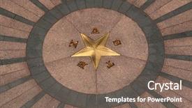  Presentation with texas state flag - Colorful slides enhanced with texas state capitol building backdrop and a violet colored foreground