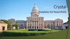  Presentation with texas state flag - PPT layouts featuring marihuana - closeup of cannabis female plant background and a seafoam green colored foreground.