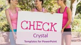  Presentation with breast cancer awareness - Beautiful slide deck featuring text and pink breast cancer backdrop and a lemonade colored foreground