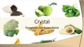  Presentation with white healthy food - Amazing slide set having text anti asthma food backdrop and a blonde colored foreground