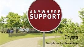  Presentation with support - Beautiful slides featuring  backdrop and a  colored foreground