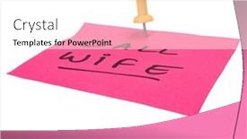  Presentation with wife - Theme featuring text-call-wife-written background and a white colored foreground