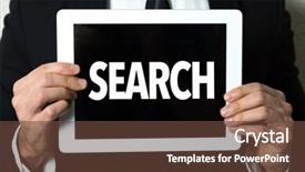 Presentation with search - Slide set featuring html5 - search background and a tawny brown colored foreground