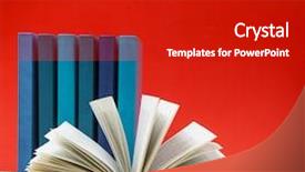  Presentation with diary - PPT theme having text edit - hardback books diary fanned pages background and a crimson colored foreground