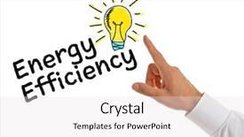  Presentation with energy efficiency - Cool new presentation theme with text energy efficiency white background backdrop and a white colored foreground