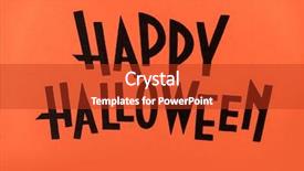  Presentation with halloween - Audience pleasing theme consisting of text for halloween logo handwritten backdrop and a crimson colored foreground