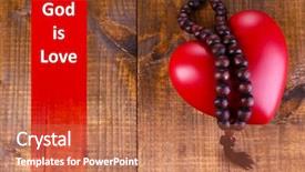  Presentation with god love - Beautiful PPT layouts featuring text god is love backdrop and a coral colored foreground