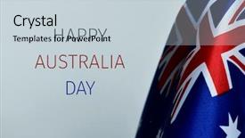  Presentation with anzac - PPT layouts featuring text happy australia day background and a lemonade colored foreground
