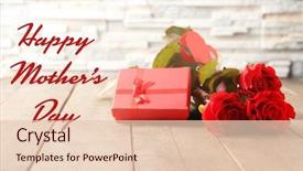  Presentation with happy mothers day - Audience pleasing slides consisting of text happy mother's day backdrop and a  colored foreground