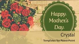  Presentation with family day - PPT layouts featuring text happy mother's day background and a  colored foreground